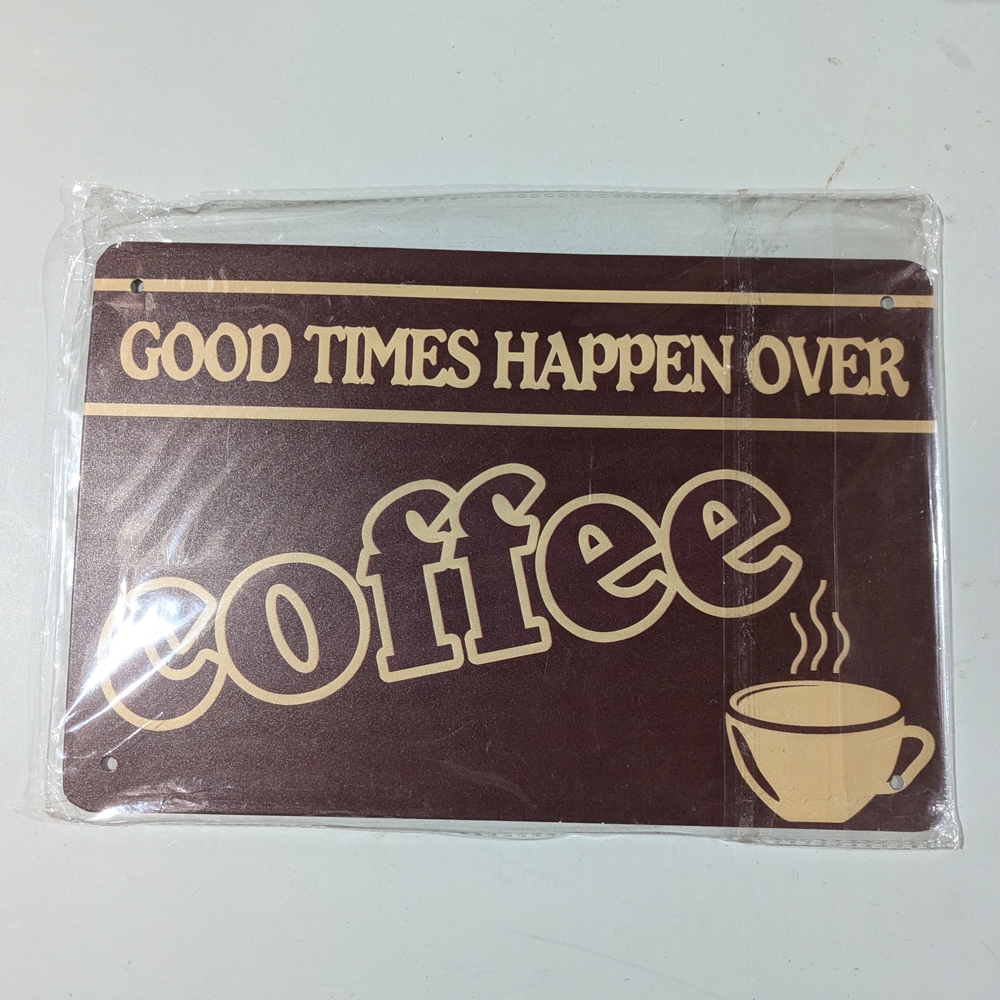 New Brown Coffee Metal Tin Sign